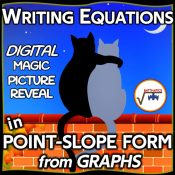 Preview of Point-Slope Form:  Writing Equations from Graphs DIGITAL MYSTERY PICTURE
