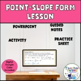 Point-Slope Form of Linear Equations Algebra Lesson
