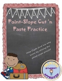 Point-Slope Fun Puzzle Engaging Activity (cut and paste)