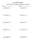 Point Slope Partner Pages