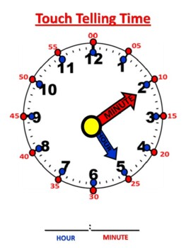 Preview of Point and Say Time for Autism and Special Needs *One Clock on a page worksheets*