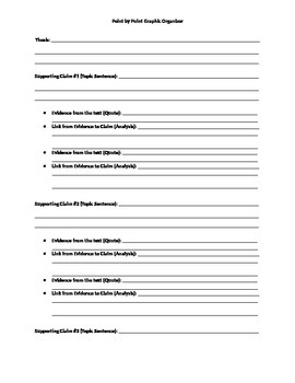 point by point essay outline example