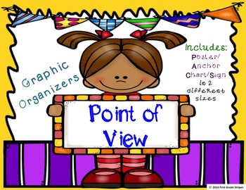 Preview of Point of View Graphic Organizers with Anchor Chart Poster/Sign