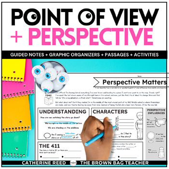 Preview of Narrator's Perspective and 1st, 2nd, 3rd Person Point of View Guided Notes
