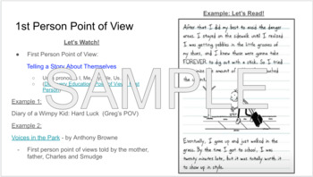 Preview of Point of View (1st and 3rd Person POV)