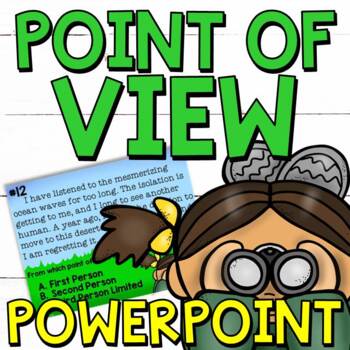 Preview of First Person, Second Person, Third Person Point of View PowerPoint Activity
