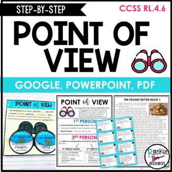 Preview of 4th Grade Point of View Activities Point of View Task Cards | Distance Learning