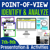 Point of View Task Cards Activities - Elements of Literatu