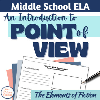 Preview of Point of View Activities for Middle School