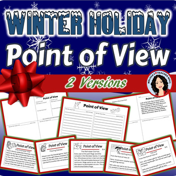 Preview of Point of View Activity for Winter and December Holidays with Task Card