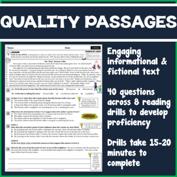 point of view analyzing accounts ela reading worksheets grade 4 5 bundle