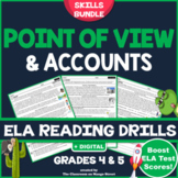 Point of View & Analyzing Accounts: ELA Reading Worksheets