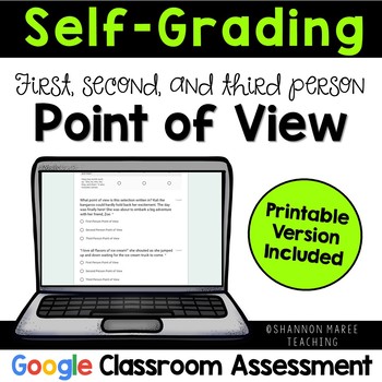 Preview of RL4.6 Self-Grading Point of View Quiz  [DIGITAL + PRINTABLE]