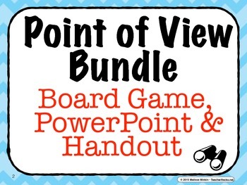 Preview of Teaching Point of View: Board Game & PowerPoint (Plus Free Bonus)