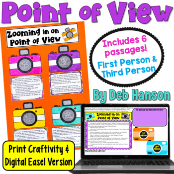 Preview of Point of View Craftivity in Print and Digital: 1st Person & 3rd Person POV