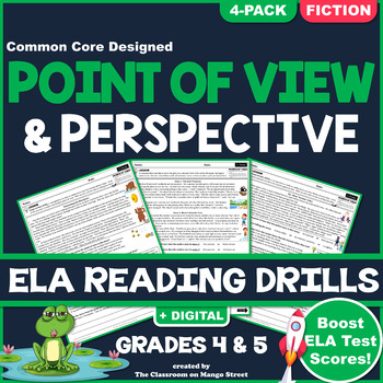 Preview of Point of View: ELA Reading Comprehension Worksheets | GRADE 4 & 5 ♥ FICTION