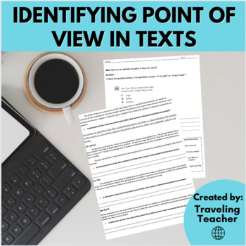 Preview of Point of View: ELA Test Prep, Reading Passages + Writing Skills