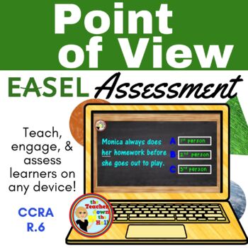 Preview of Point of View Easel Assessment - Digital Activity