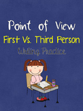 Point of View First Vs. Third Person Writing Practice