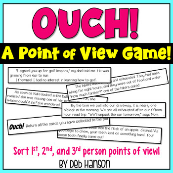 Preview of Point of View Game: 1st Person, 2nd Person, 3rd Person