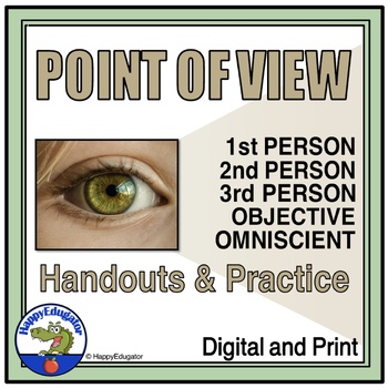 Preview of Point of View - Four Types Handout and Practice Worksheets