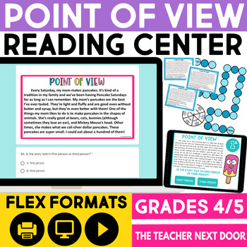 Preview of Point of View Reading Center Fiction - Point of View Reading Game Activity