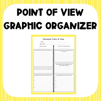 Preview of Point of View Graphic Organizer