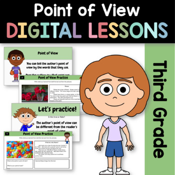 Preview of Point of View Informational Texts 3rd Grade Google Slides | Guided Reading