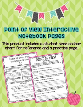 Preview of Point of View Interactive Notebook Pages