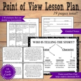 Point of View Lesson Plan with Guided Notes, Task Cards, A