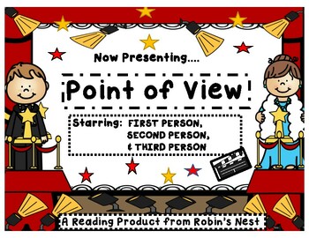 Preview of Point of View Practice:  Anchor charts and Practice Sheets!