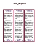 Point of View Literary Element Bookmark
