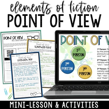 Preview of Point of View Mini-Lesson & Scavenger Hunt | Types of Narration