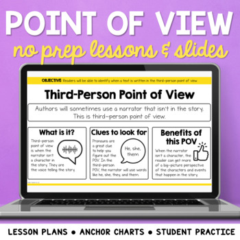 Preview of Point of View Mini Lessons: Lesson Plans, Slides & Graphic Organizers