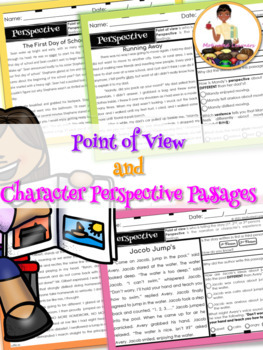 Preview of Point of View Passages | Character Perspective | Reading Comprehension Passages