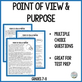 Point of View & Purpose Reading Comprehension Passages and