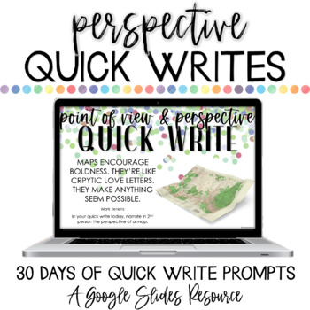 Preview of Point of View and Perspective-Taking Writing Prompts - Using Voice in Narratives