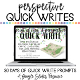Point of View and Perspective-Taking Writing Prompts - Usi