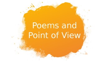 Preview of Point of View Poetry - 3 poems and writing prompt