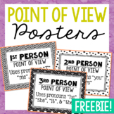 Point of View Posters | Word Wall Vocabulary Terms | Test 