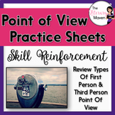 Point of View Practice Sheets - 3 Handouts on First & Thir