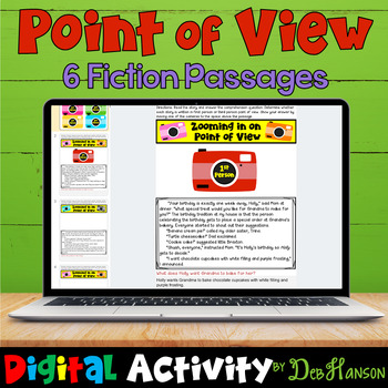 Preview of Point of View Practice using Google Slides: First Person & Third Person