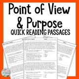 Point of View & Purpose Reading Comprehension Passages and