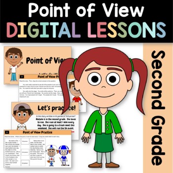 Preview of Point of View Reading 2nd Grade Google Slides | Guided Reading Practice