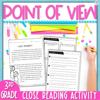 Preview of 3rd Grade Point of View Reading Comprehension Graphic Organizer