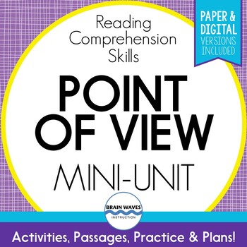 Preview of Point of View Passages & Activities - Author's Point of View (Google & Hybrid)