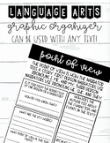 Point of View Reading Strategy Guiding Worksheet and Graph
