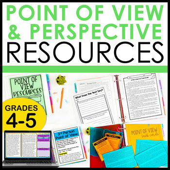 Preview of Teaching Point of View Activities, Worksheets, Task Cards, with Digital