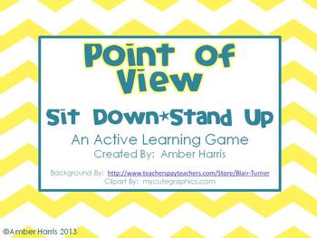 Preview of Point of View Sit Down Stand Up Active Learning Game
