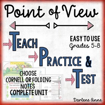 Preview of Point of View Slideshow, Guided Notes, Practice, Test PRINT & DIGITAL 